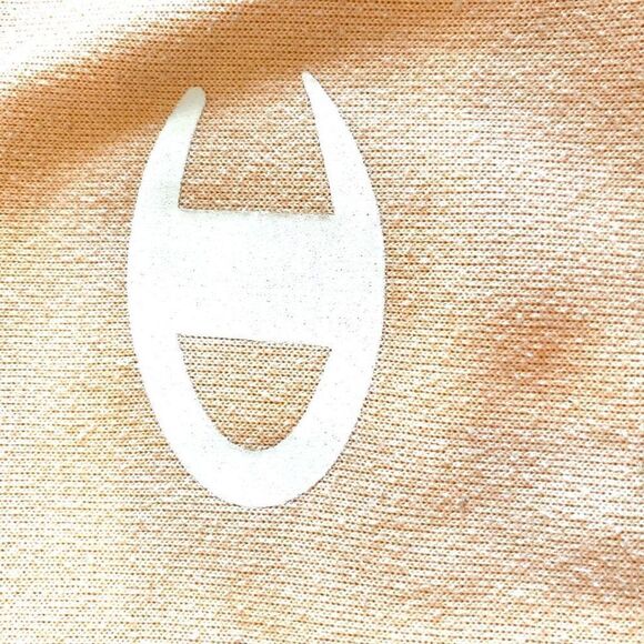 Champion Cropped Sweatshirt Peach Log Sleeve Size Medium - Picture 4 of 16